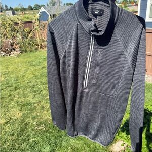 Balance Collection Men's Dark Gray Zip-Up Sweater